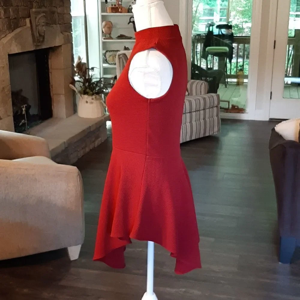 Say Anything Red Mini Dress - Picture 4 of 6
